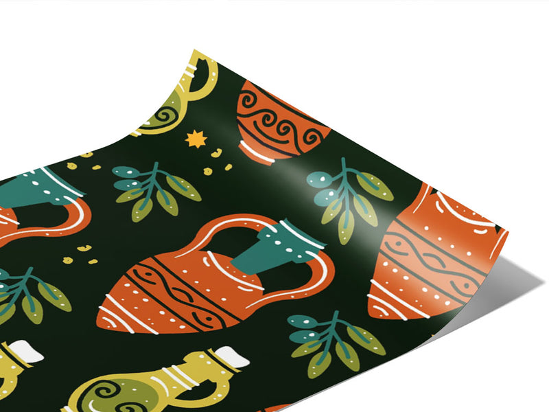 Olive Amphoras Greco Roman Vinyl Wraps~Rwraps Series 914 Digitally Printed Vinyl Wrap~0