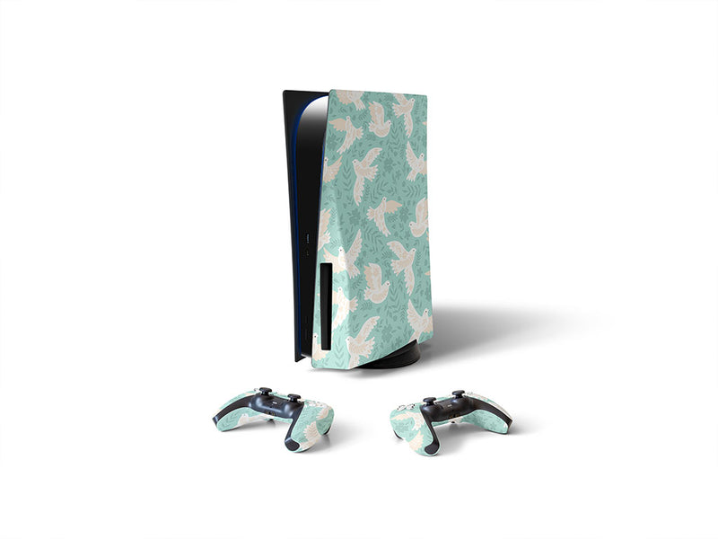 olive branches bird Sony PS5 DIY Skin