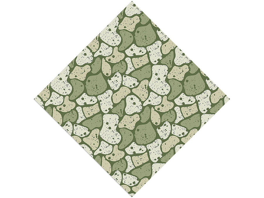 Olive Cobblestone Vinyl Wrap Pattern
