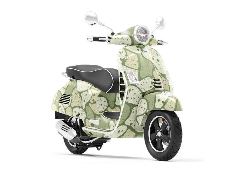 Olive Cobblestone Vespa Scooter Wrap Film