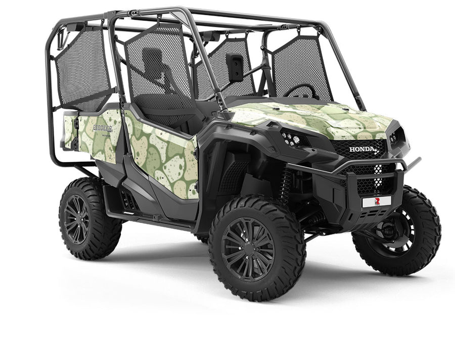 Olive Cobblestone Utility Vehicle Vinyl Wrap