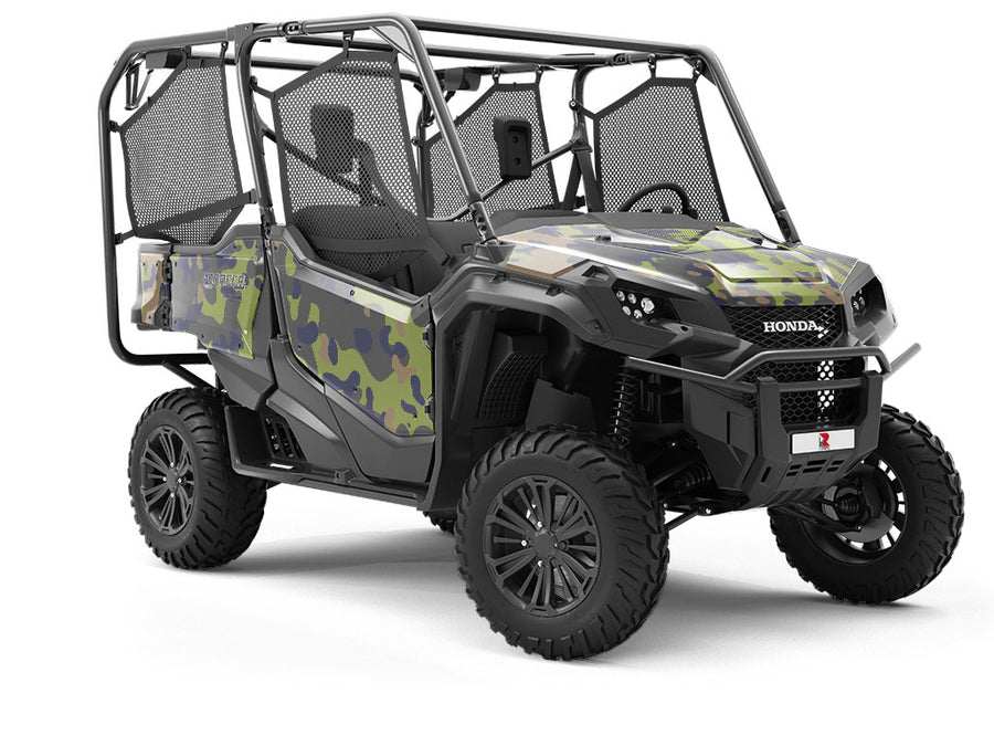 Olive Multicam Camouflage Utility Vehicle Vinyl Wrap
