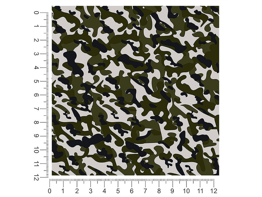 olive skin camouflage 1ft x 1ft Craft Sheets