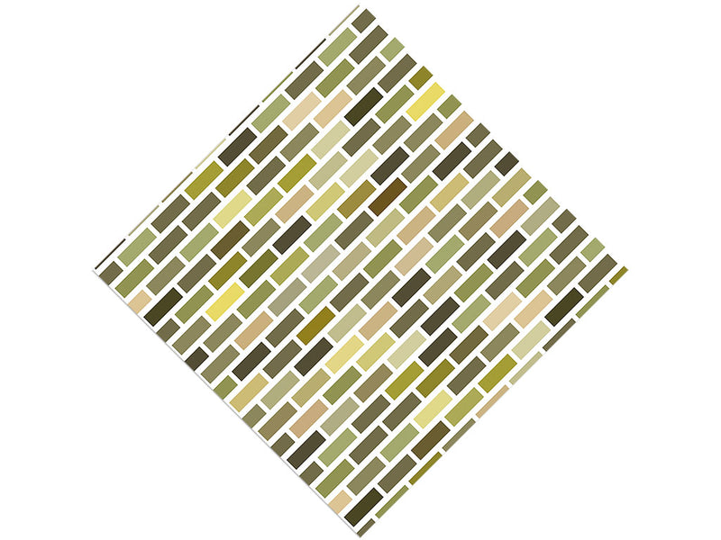 Olive Brick Vinyl Wrap Pattern