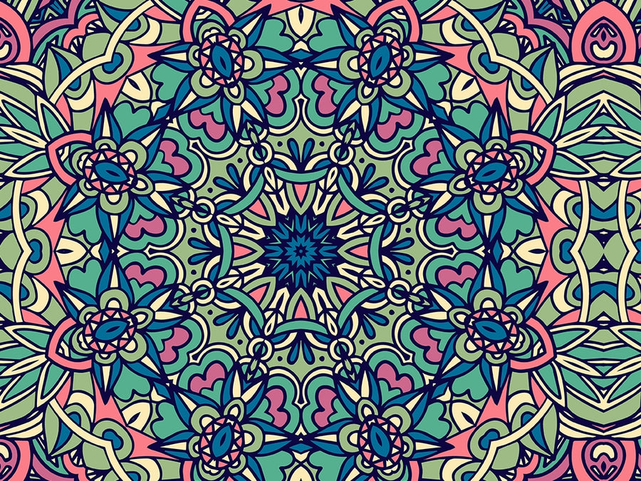 Olive Wonder Mandala Vinyl Wrap Pattern~Rwraps Series 914 Digitally Printed Vinyl Wrap~0