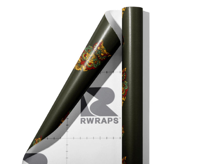 Ominous Omens Birds Wrap Film Sheets~Rwraps Series 914 Ominous Omens Birds Scrolled Sheet~3