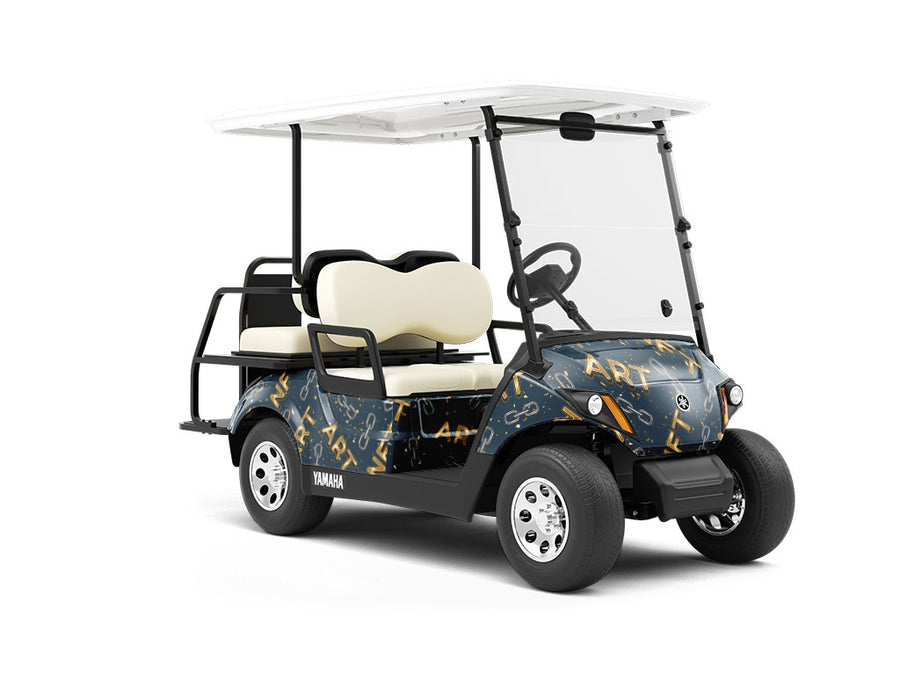 Online Art Technology Wrapped Golf Cart