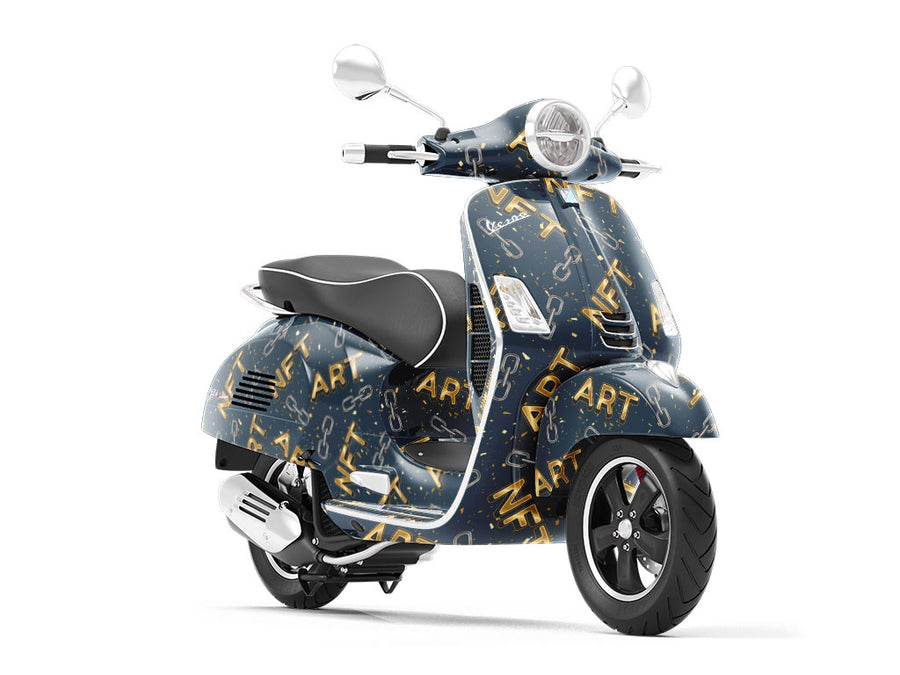 Online Art Technology Vespa Scooter Wrap Film