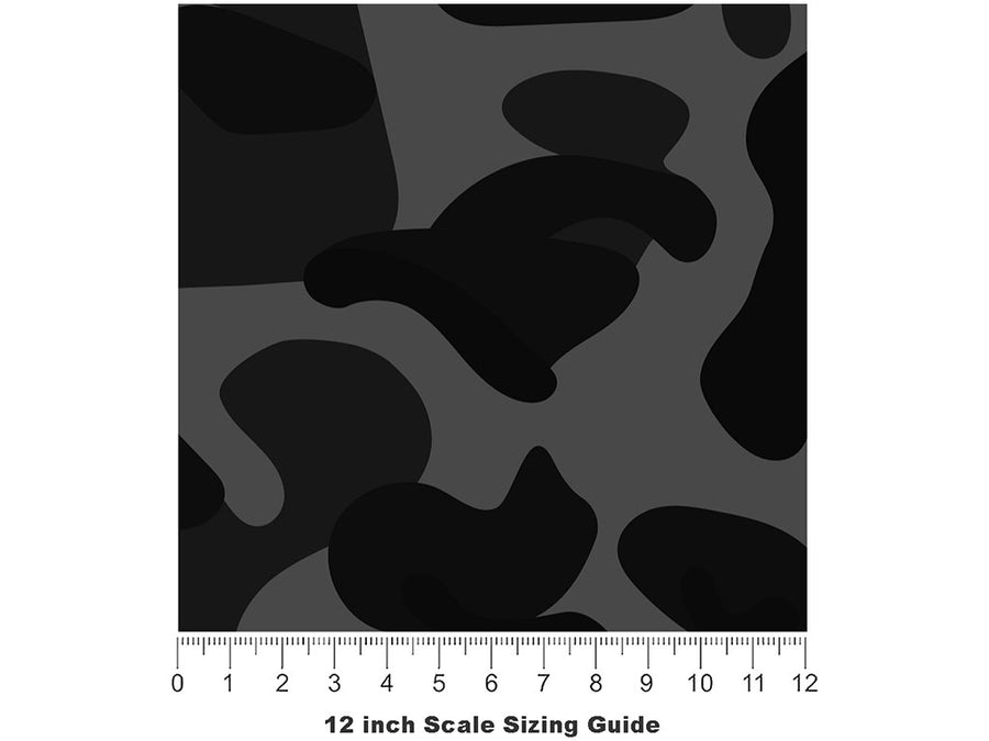 Onyx Buckshot Camouflage Vinyl Film Pattern Size 12 inch Scale~Rwraps Onyx Buckshot Camouflage Sizing Chart~3
