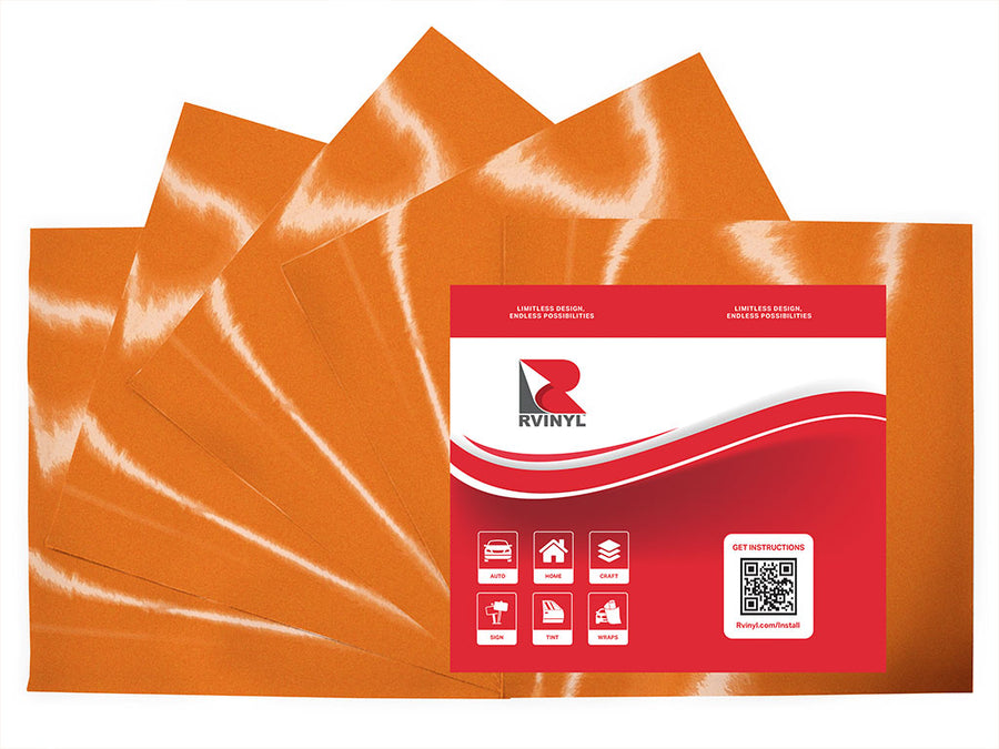 ORALITE 5600 Orange Reflective Craft Vinyl Sheet Pack