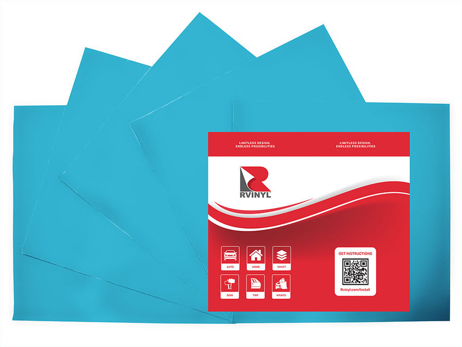 ORACAL 631 Geyser Blue Craft Vinyl Sheet Pack