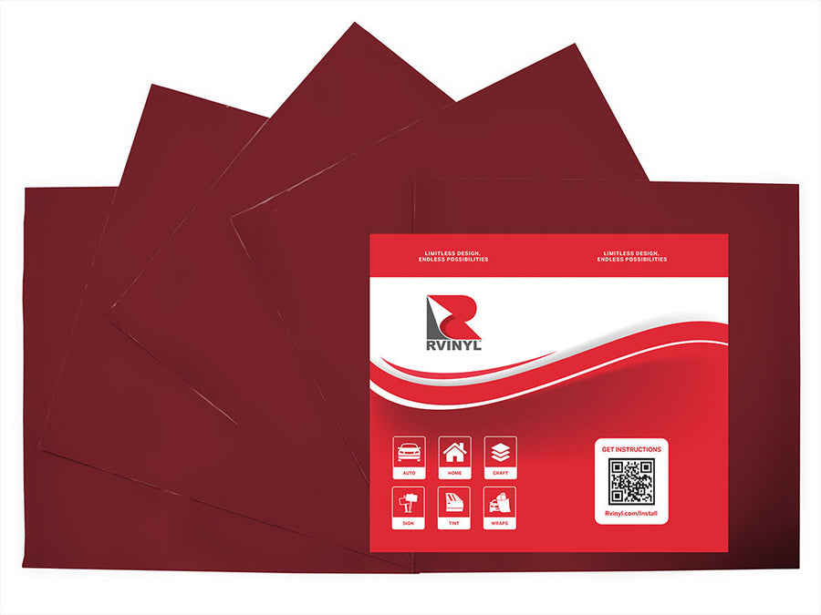 ORACAL 631 Burgundy Craft Vinyl Sheet Pack