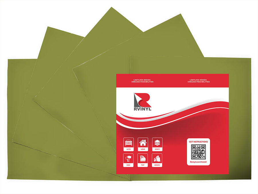 ORACAL 631 Olive Craft Vinyl Sheet Pack