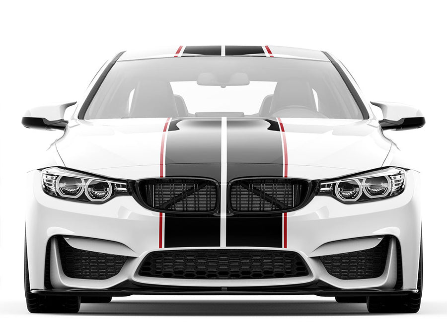 ORACAL 651 Red Pin Stripe With Racing Stripes