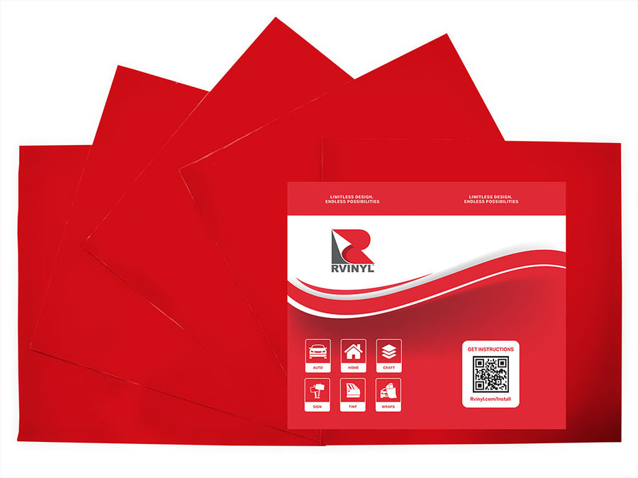 ORACAL 651 Light Red Craft Vinyl Sheet Pack