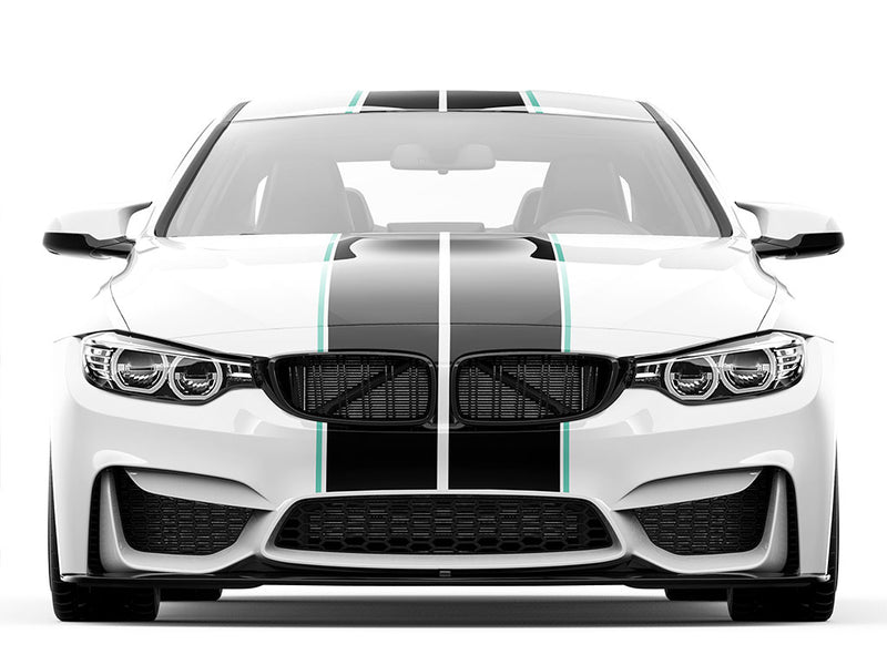 ORACAL 651 Mint Pin Stripe With Racing Stripes