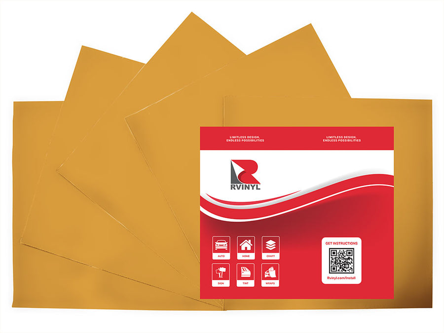 ORACAL 651 Imitation Gold Craft Vinyl Sheet Pack