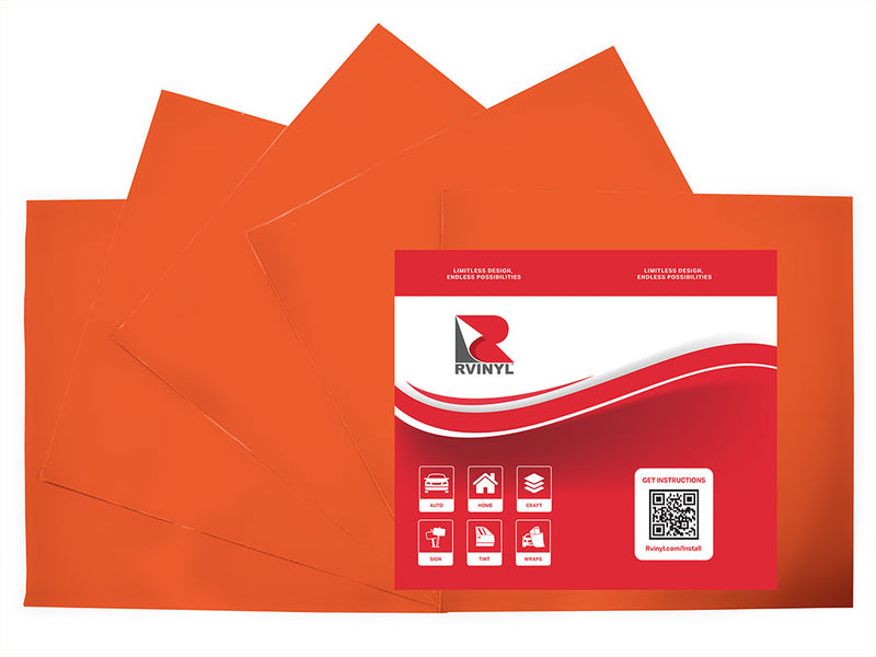 ORACAL 8300 Orange Transparent Craft Vinyl Sheet Pack
