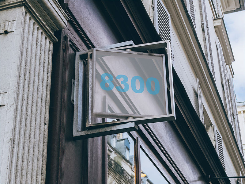 ORACAL 8300 Ice Blue Transparent Sign Vinyl