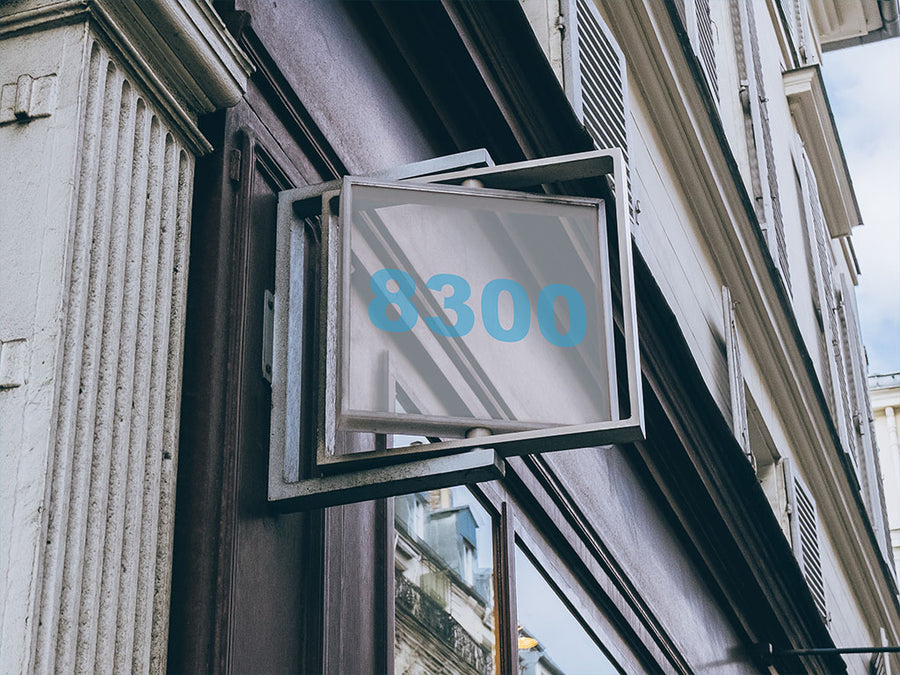 ORACAL 8300 Ice Blue Transparent Sign Vinyl