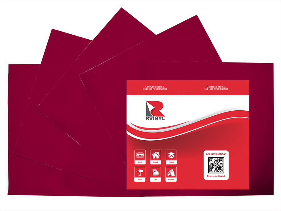 ORACAL 8500 Heather Red Translucent Craft Vinyl Sheet Pack