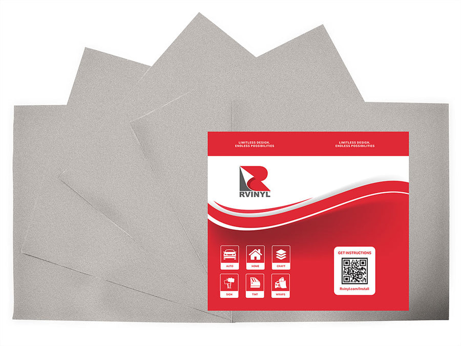 ORACAL 8510 Silver Coarse Etched Craft Vinyl Sheet Pack