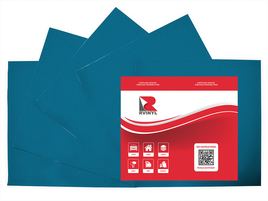 Oracal 951 Azure Blue Metallic Craft Vinyl Sheet Pack