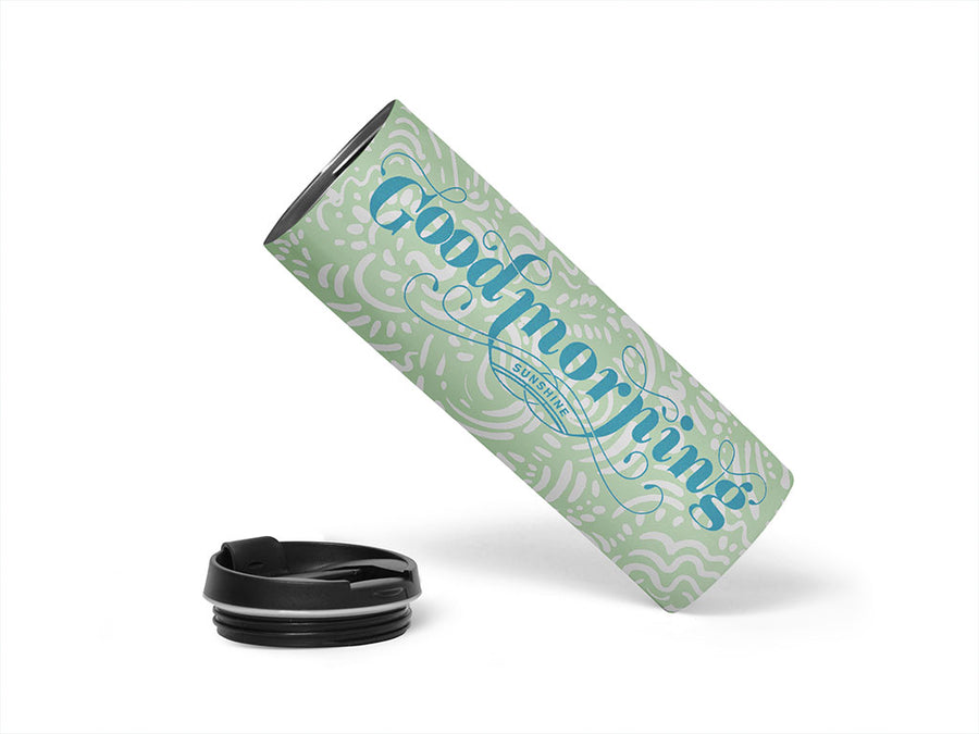 Oracal 951 Azure Blue Metallic Water Bottle DIY Stickers