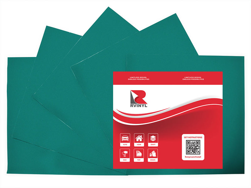 Oracal 951 Sea Green Metallic Craft Vinyl Sheet Pack