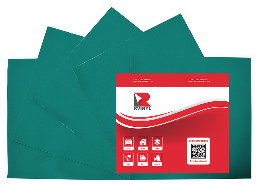 Oracal 951 Sea Green Metallic Craft Vinyl Sheet Pack