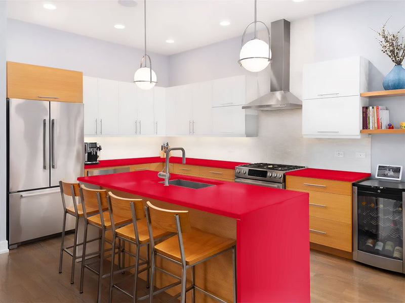 ORACAL 970RA Gloss Cardinal Red Custom Kitchen Counter Wraps