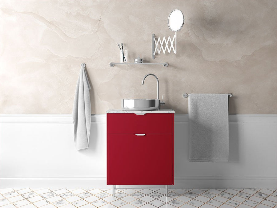 ORACAL® 970RA Gloss Dark Red Bathroom Cabinet Wraps