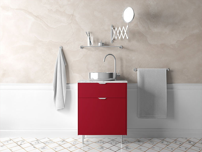 ORACAL® 970RA Gloss Dark Red Bathroom Cabinet Wraps