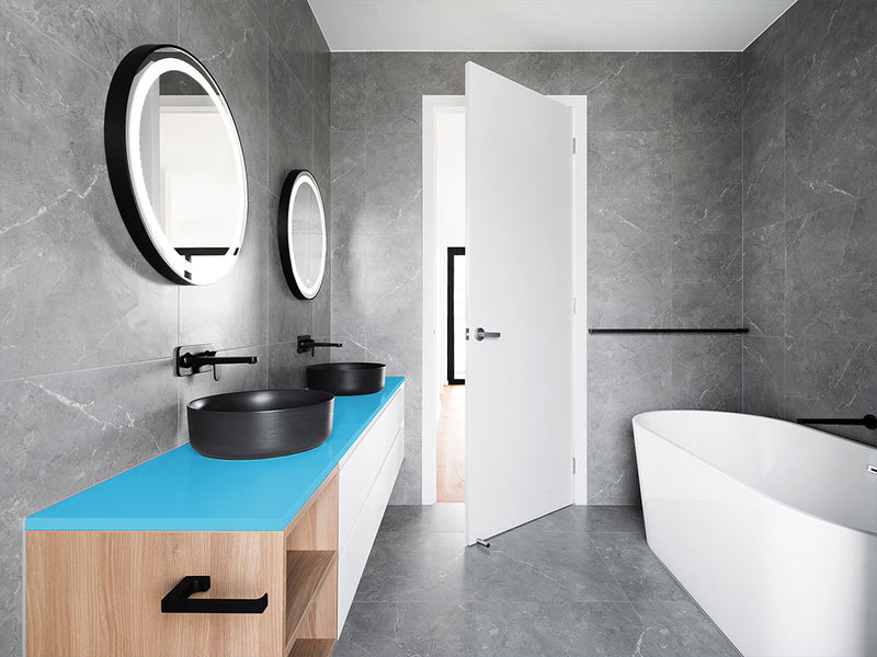 ORACAL® 970RA Gloss Ice Blue Bathroom Countertop Wraps