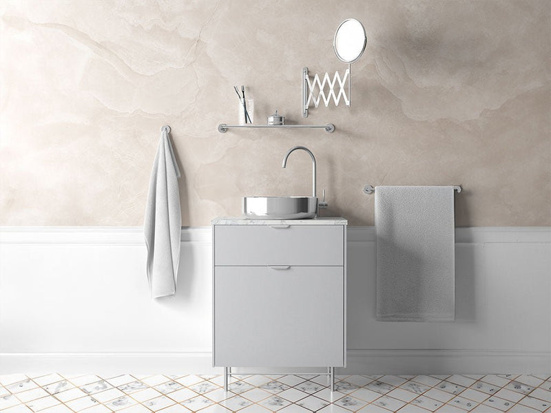 ORACAL® 970RA Metallic Silver Gray Bathroom Cabinet Wraps