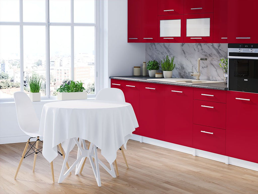 ORACAL 970RA Gloss Chili Red DIY Kitchen Cabinet Wraps