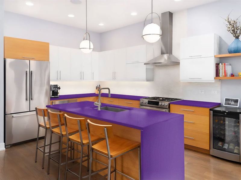 ORACAL 970RA Metallic Violet Custom Kitchen Counter Wraps