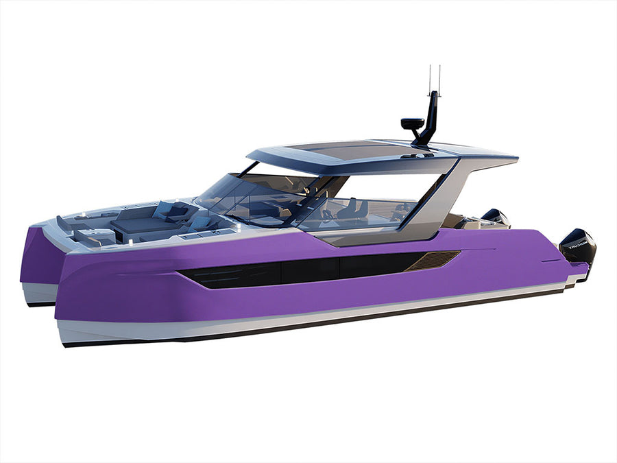 ORACAL 970RA Metallic Violet Catamaran Dual-Hull Vinyl Film Wraps