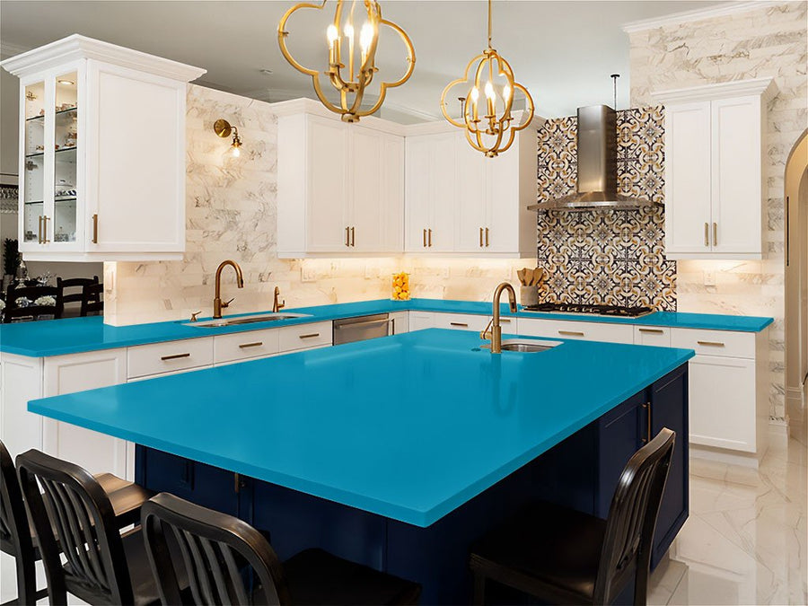 ORACAL 970RA Gloss Lagoon DIY Kitchen Counter Wraps