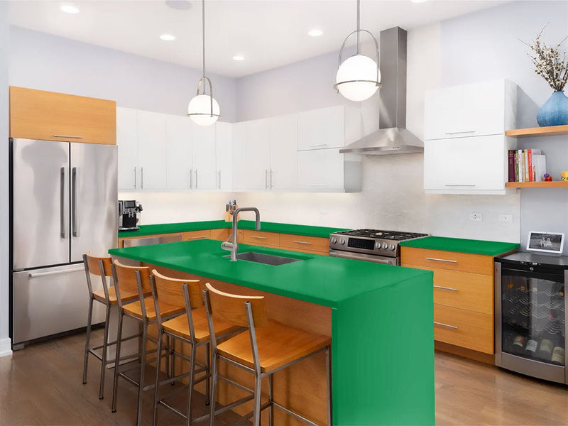 ORACAL 970RA Gloss Police Green Custom Kitchen Counter Wraps