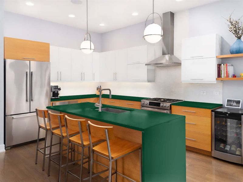 ORACAL 970RA Gloss Fir Tree Green Custom Kitchen Counter Wraps