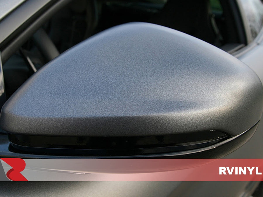 ORACAL 970RA Matte Charcoal Metallic Close Up Wing Mirror Wrap
