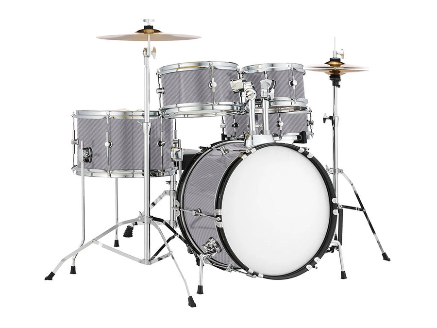 ORACAL® 975 Carbon Fiber Silver Gray Drum Wraps