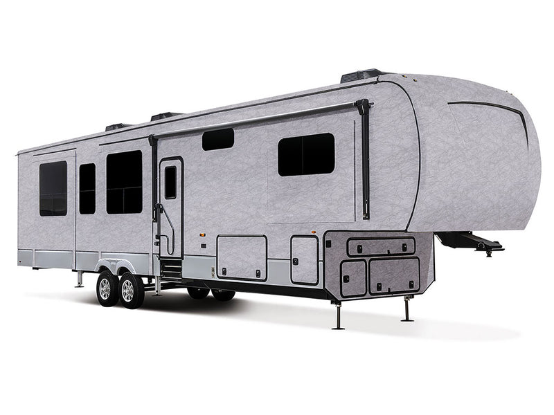 ORACAL 975 Premium Textured Cast Film Cocoon Silver Gray Do-It-Yourself 5th Wheel Travel Trailer Wraps