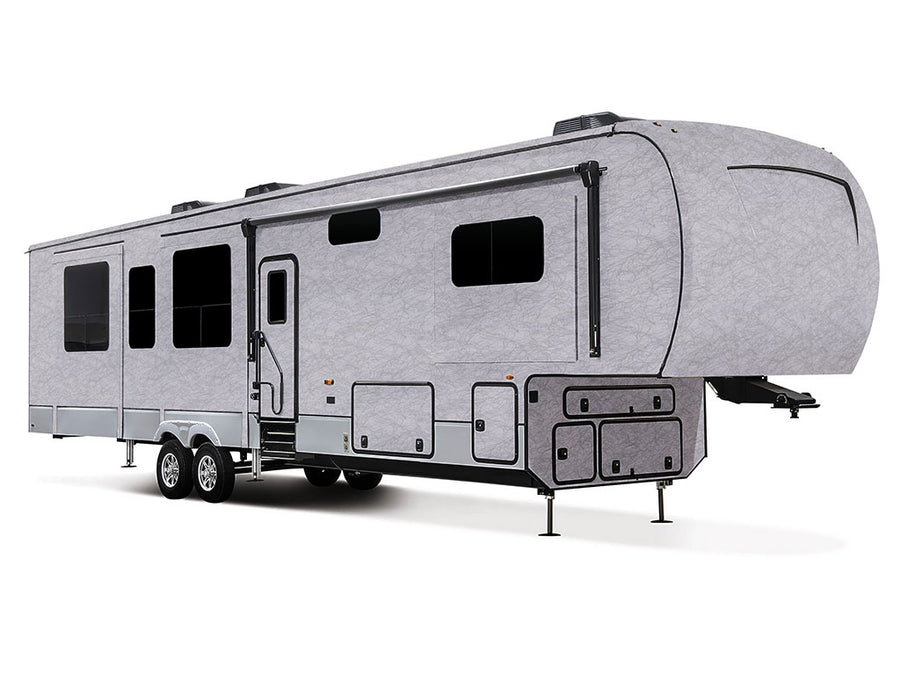 ORACAL 975 Premium Textured Cast Film Cocoon Silver Gray Do-It-Yourself 5th Wheel Travel Trailer Wraps