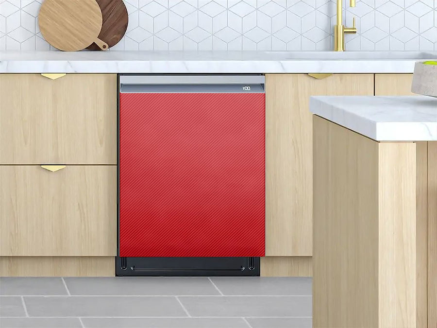 ORACAL® 975 Carbon Fiber Geranium Red Custom Dishwasher Cover