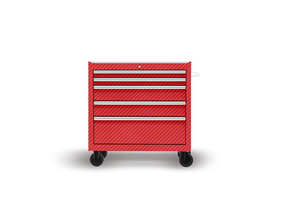 ORACAL 975 Carbon Fiber Geranium Red DIY Tool Cabinet Wraps
