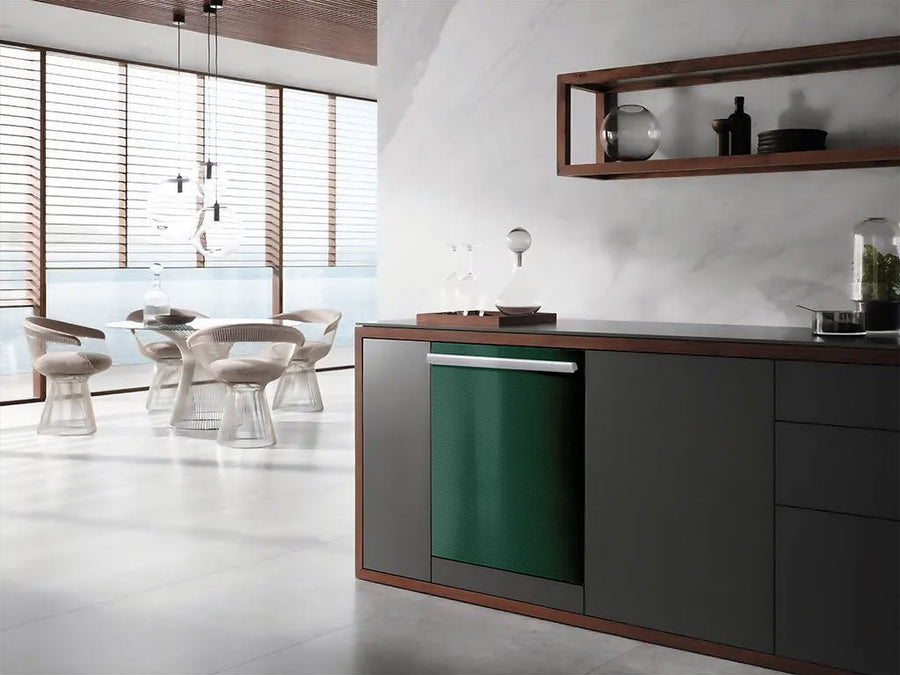 ORACAL® 975 Crocodile Fir Tree Green Wrapped Dishwasher Example