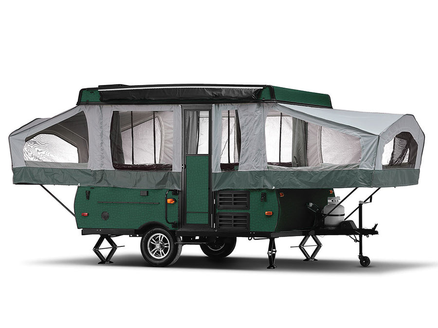 ORACAL 975 Crocodile Fir Tree Green Pop-Up Camper