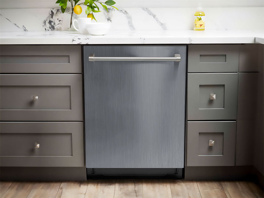 ORACAL® 975 Brushed Aluminum Graphite Dishwasher Wraps